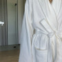 Халат Велюровий унісекс Туреччина  білий hotel&spa готельний 400 г/м2  M, L, XL, XXL