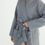 Халат унісекс Hotel professional Waffle Світло сірий Розміри: S, M, L, XL, XXL, XXXL