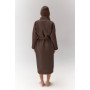 Халат унісекс Hotel professional Waffle brown Розміри: S, M, L, XL, XXL, XXXL