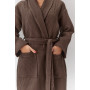 Халат унісекс Hotel professional Waffle brown Розміри: S, M, L, XL, XXL, XXXL