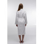 Халат унісекс Туреччина Premium Велюр Cloud White 450 г/м2 Розміри: S, M, L, XL, XXL, XXXL, 4XL, 5XL