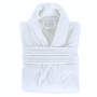 Халат Велюровий унісекс Туреччина  білий hotel&spa готельний 400 г/м2  M, L, XL, XXL