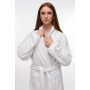 Халат махровий унісекс - Premium Soft білий  450 г/м2 Розміри: S, M, L, XL, XXL, XXXL, 4XL, 5XL