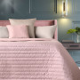 Покрывало на кровать Luxury style 220х240 см Пудра/сірий