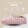 Покрывало на кровать Luxury style 220х240 см Пудра/сірий