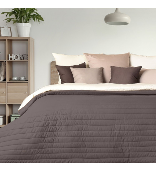 Покрывало на кровать Luxury style 220х240 см Шоколад/беж