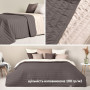 Покрывало на кровать Luxury style 240*260 см Шоколад/беж