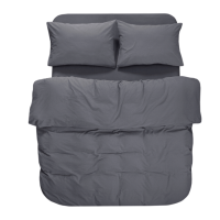 Постільна білизна Lotus Home Washed cotton - Kansas антрацит євро