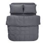 Постільна білизна Lotus Home Washed cotton - Solid antracite євро