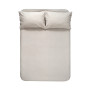 Простирадло з наволочками Lotus Home Washed Cotton - Kahve-bej 260*280