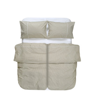 Постільна білизна Lotus Home - Premium Percale Stripe хакі сімейний
