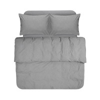 Постільна білизна Lotus Home Washed cotton - Solid antracite сімейний