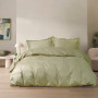 Постільна білизна сатин premium Lotus Home - Dakota New оливковий євро