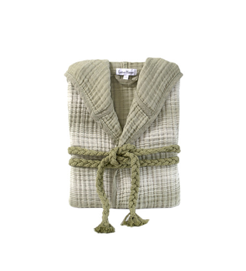 Халат Lotus Home - Lilya muslin olive L/XL