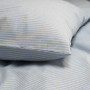 Постільна білизна Lotus Home - Premium Percale Stripe блакитний сімейний