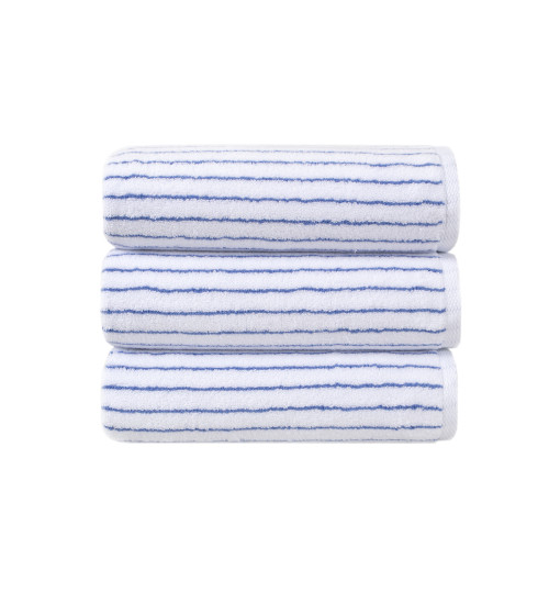 Рушник Lotus Home Готель Premium - Microcotton Stripe White-Blue 50*90 550 г/м²