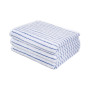 Рушник Lotus Home Готель Premium - Microcotton Stripe White-Blue 50*90 550 г/м²