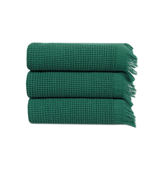 Набір рушників Premium Waffle - green зелений 35*50 (3 од.)