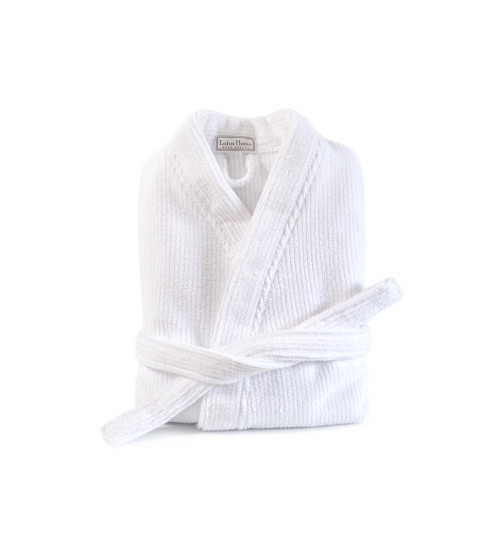 Халат-кімоно Lotus Home - Bold white махровий L
