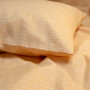 Постільна білизна Lotus Home - Premium Percale Stripe жовтогарячий сімейний