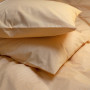 Постільна білизна Lotus Home - Premium Percale Stripe жовтогарячий сімейний