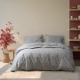 Постільна білизна Lotus Home - Premium Stripe антрацит євро
