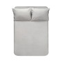 Простирадло з наволочками Lotus Home Washed Cotton - Light antracite 270*270