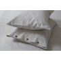 Простирадло з наволочками Lotus Home Washed Cotton - Light antracite 270*270