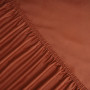 Простынь на резинке с наволочкой Penelope - Laura brick red кирпичный 100*200+50*70