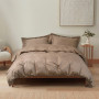 Постільна білизна сатин premium Lotus Home - Dakota Modern кава полуторний
