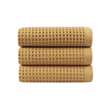 Рушник вафельний Waffle Турція mustard гірчичний 70*140