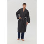 Халат Lotus Home - Waffle antrasit 3XL
