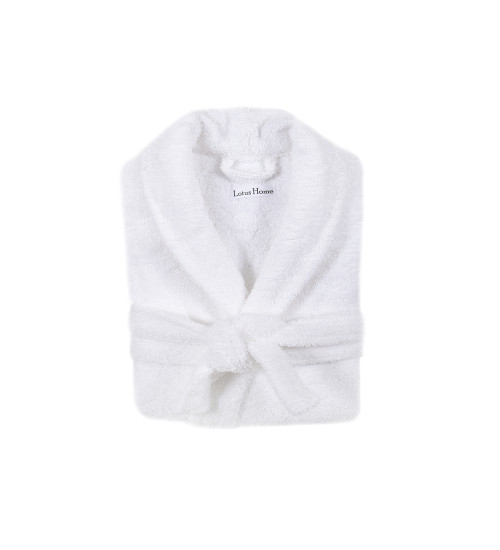 Халат махровий Lotus Home - Basic Soft білий 2XL