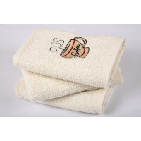 Полотенце кухонное Lotus вышивка - Cup Coffee крем 40*60