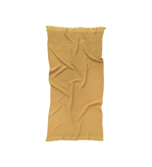 Рушник Lotus Home - Rius mustard гірчичний 90*170