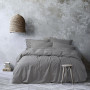 Постільна білизна Lotus Home Washed cotton - Solid antracite євро