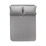 Простирадло з наволочками Lotus Home Washed Cotton - Antracite 260*280