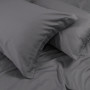 Постільна білизна сатин 210ТС Lotus Home - Brista антрацит сімейний (180*200+30см)