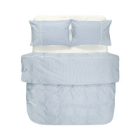 Постільна білизна Lotus Home - Premium Percale Stripe блакитний євро