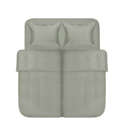 Постільна білизна сатин premium Lotus Home - Dakota Modern хакі сімейний