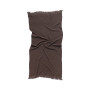 Рушник Lotus Home - Rius dark brown темно-коричневий 90*170
