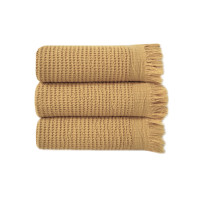 Набір рушників Premium Waffle - mustard гірчичний 35*50 (3 од.)