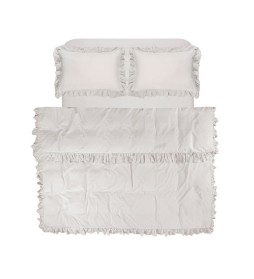 Постільна білизна Lotus Home Washed cotton - Kansas fly бежевий євро