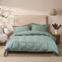Постільна білизна сатин premium Lotus Home - Dakota Modern оливковий полуторний