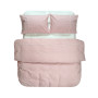 Постільна білизна Lotus Home - Premium Percale Stripe рожевий євро