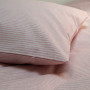 Постільна білизна Lotus Home - Premium Percale Stripe рожевий євро