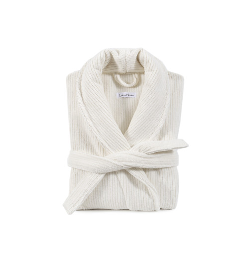 Халат Lotus Home - Bold New ecru махровий 2XL