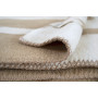 Плед Lotus Home - Infinity Stripe бежевий 200*220