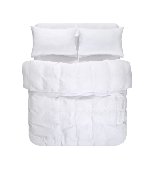 Постільна білизна muslin Lotus Home - White євро