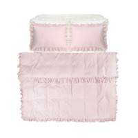 Постільна білизна Lotus Home Washed cotton - Kansas fly plus рожевий євро